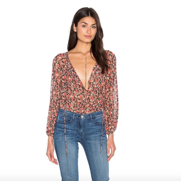 Free People Anna Bodysuit in Black Combo - Picture 8 of 12